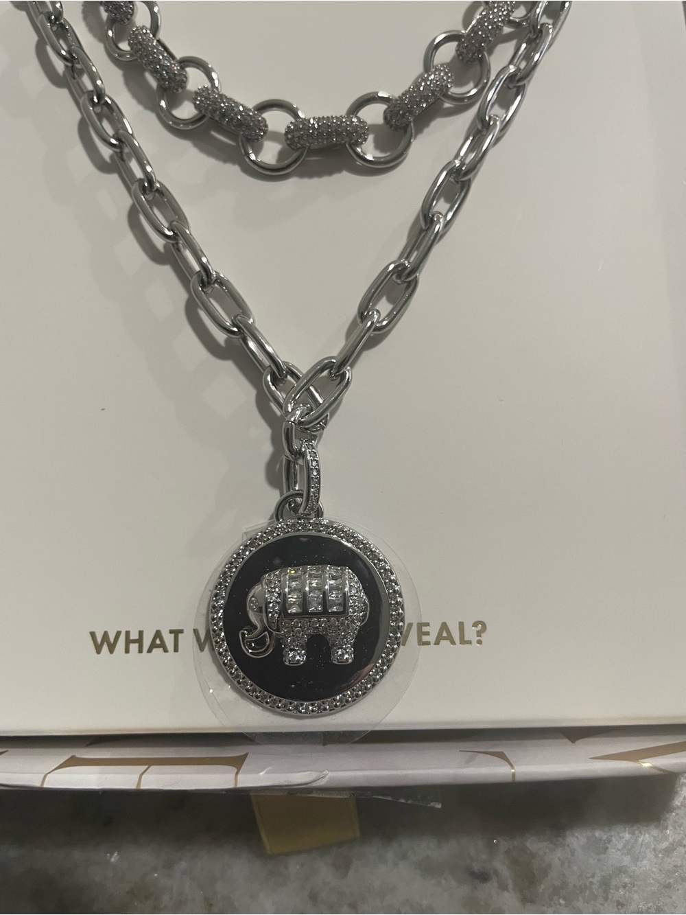 Bomb Party Luxe Layers “Explore With Me” NK44370 - Silver Plating Elephant